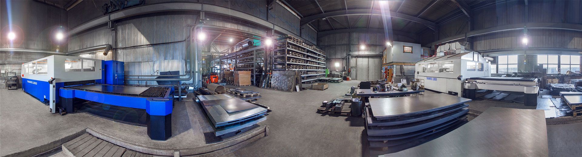 Понарама цеха лазерной резки металла